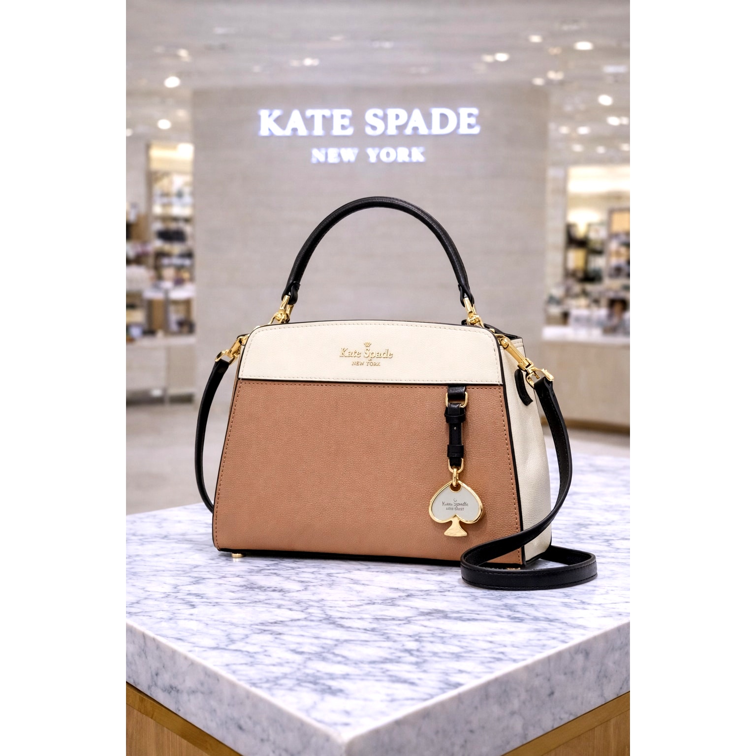 Kate Spade Madison Small Top Handle Satchel Toasted Hazelnut